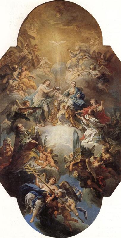 Sebastiano Conca The Glorification of St.Cecilia oil painting image